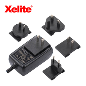 Adaptador de corriente AC-DC ITE y AV intercambiable de 24 W 